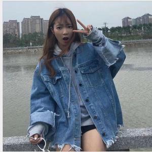[오노마] ONM 20대 학생 10대 청자켓 봄 밑단 오버핏 자