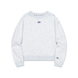 [롯데백화점]리키즈 키즈 크롭 스웨트셔츠 화이트멜란지 LK2501CR70WM