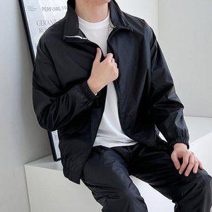 기본 남자 블루종 롱점퍼 가을 루즈핏 오버핏 잠바 (WFHODTD)