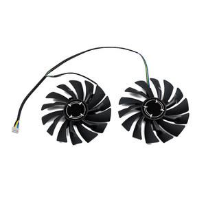 노트북 R9 RX 95mm GTX 카드용 선풍기 2X 라데온 1060/1070/1080 PLD10010S12HH 380 470/570 쿨러 MSI 아머 RX580 TI 게이밍