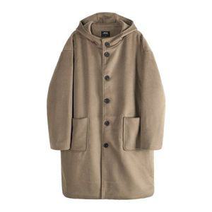TOFFEE WOOL 오버 롱 후드 코트 MOCHA T2O005 1475072