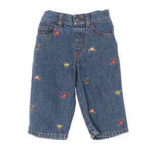 GYMBOREE 짐보리 자수트리밍 밴딩 데님팬츠 KID_75