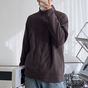 [리빌모아]남자 베이직 데일리 폴로 무지 집업 가디건 5C5-CA-Q109-밤색