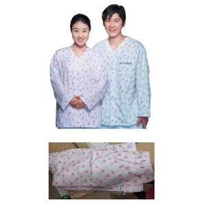 요양병원 꽃무늬 활동편한 환자복 상하의 환자의류 환의 환자가운 건강검진센터