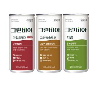 그린비아 고단백솔루션 마일드케어 구수한맛 200ml 60캔