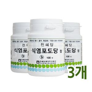 천혜당 식염포도당 정 100정 3개/식염정/전해질