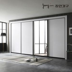 장인가구 단테 모던 미러 슬라이딩 붙박이장 30cm