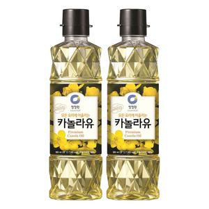 청정원 카놀라유, 900ml, 2개