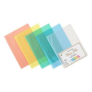 문화 투명PP 클리어화일 6매(A4/F427-72/청색)