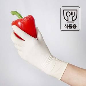 안셀 마이크로플렉스 식품인증 63-864 두꺼운 라텍스 장갑 위생 일회용 100장