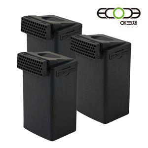 [에코체]정품 에코체 음식물처리기 리필필터 하우징 필터 3세트 ECC-888 ECC-800 호환