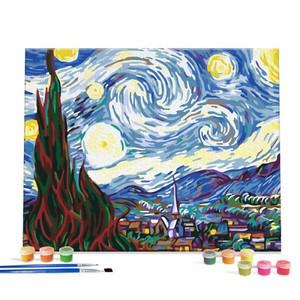 아이러브페인팅 DIY캔버스형 그림그리기40x50cm 고흐-별이빛나는밤에