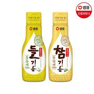 갤러리아 샘표 일편단심 통들깨 들기름 200ml+일편단심 통참깨 참기름 200ml