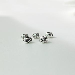 [DP3-092] 실버 부자재 은 펜던트 물고리 납작 론델 참 비즈 팔찌 목걸이 만들기 DIY silver 925