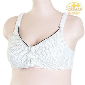 [보리보리/프리지아]임부 수유브라 도트 블랙 앞트임_80B