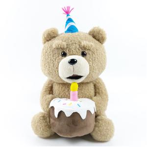 19곰 테드 케익 꼬깔 모자 애착 곰 인형 시팅 30cm