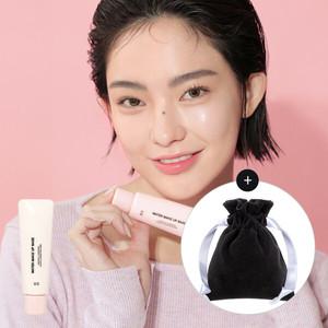 3CE 워터 메이크업 베이스+화이트 스트링 파우치