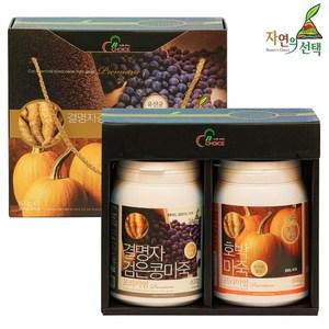 [자연의선택][10+1] 프리미엄 마죽선물세트 2호 1.2kg(결명자검은콩600g/호박마죽600g)