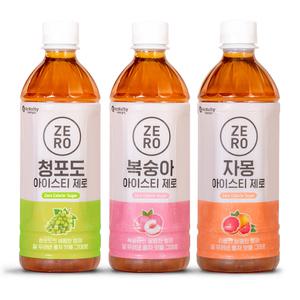 제로칼로리 복숭아/자몽/청포도 아이스티 500ml 24입