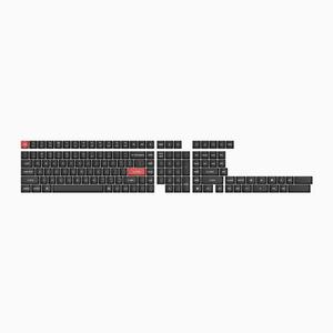 키크론 더블샷 OSA PBT 교체용 키캡 화이트 온 블랙 영문각인