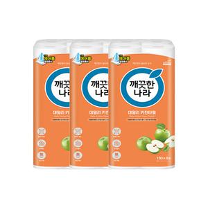 깨끗한나라 데일리 키친타올 150매 X 8롤 X 3팩
