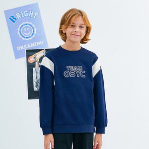[오션스카이] [2color]남아 배색 기모 맨투맨 T-SHIRT