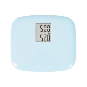 아이워너 미니 체중계 파스텔 블루 디지털 스마트 대형 LCD 체중 비교 측정