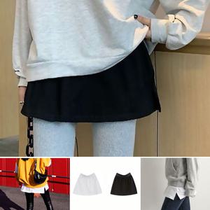 티셔츠 맨투맨 감쪽같은 이너 티셔츠 레이어드 엉덩이 페이크 치마