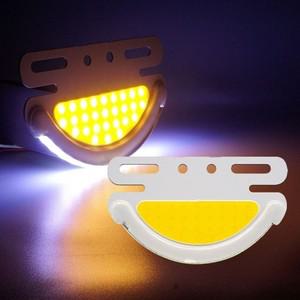 24V 차량용 COB LED차폭등 반원형 3컬러 커넥터별매 차폭등 후방등 LED차폭등 화물차후방등