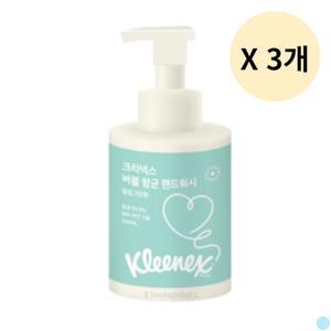 크리넥스 버블 핸드 워시 솝 힐링그린향 500ML X 3개