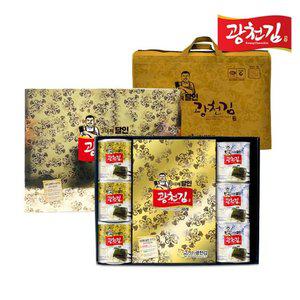 달인 광천김 선물세트 4호 (재래김캔 30g*3+파래김캔 30g*3+전장김 20g*5)