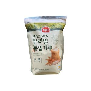 해표 지리산 100% 우리밀 통밀가루 1.5kg