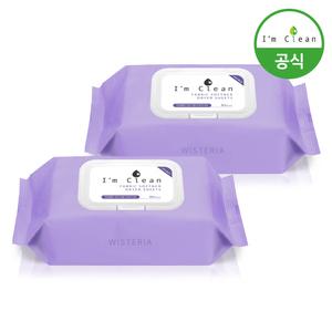 [내일도착] 아임클린 건조기시트 섬유유연제 80매 2개입 위스테리아향
