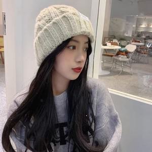 에이치플러스몰 니트 꽈배기 모자 편안한 겨울 방한 비니 스키장 니트비니 챙없는모자 여자비니