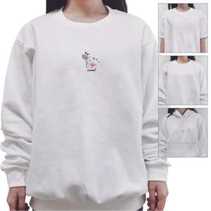 [OFK479SR]동물 소 cow 젖소 ox 송아지 커플티 후드티