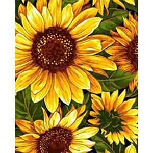[OFM65R22]해바라기 향연 2  패브릭  보석십자수 40x50