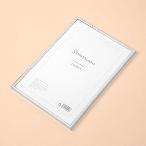 [OFN83MO7]A4 실버 액자 탁상액자 벽걸이겸용 사진액자