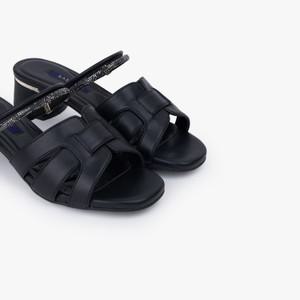 세라에디션 여성 투웨이 가죽 샌들 4CM O24S209