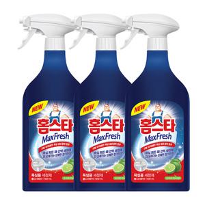 엘지생활건강 홈스타 맥스프레쉬 욕실용 세정제 900ml 3개 / 욕실 변기 물때 찌든때 곰팡이 청소세제