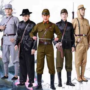 공산당 공연복 코스튬 북한 군인 장교 제복 공연 무대