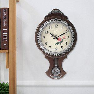 무소음 우드 추벽시계 CHT-314