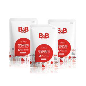 비앤비 젖병 세정제 액상 타입 500ML 리필형 3팩/세제