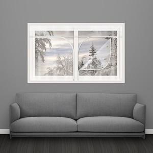 방풍비닐 창문용 (200x120cm) 바람막이 창문 외풍차단