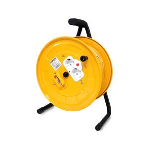 케이블 릴 1.5㎟ 차단기형 (2구) (30호) ( 캠핑용 산업용 연장선 누전차단 케이블릴선 콘센트