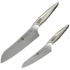 Zwilling 츠빌링 트윈핀 2 멀티파파스/페티 2pcs세트 산토쿠 부엌칼 선물 올스테인레스 식기세척기 사용가