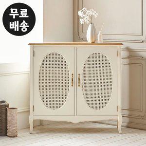 [벤티스가구]델즈 마호가니 원목 엔틱 양문 수납장 인테리어 수납장 예쁜 장식장(1090)