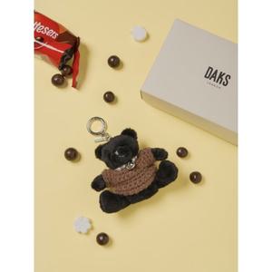[롯데백화점]닥스 액세서리 LL[선물포장][DAKS TEDDY] 곰돌이 키링 겸 참장식(옷 탈부착 가능) DCHO4F055
