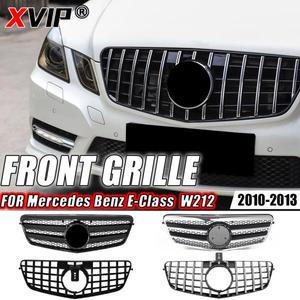 XVIP 글로시 블랙 GTR 스타일 범퍼 그릴, 메르세데스 벤츠 E 클래스 W212 E250 E300 E350 E500 2010-13 마