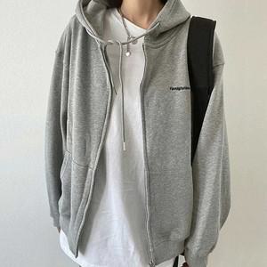 10대 학생 후드 집업 점퍼 패션 봄가을 코디 아우터 여자가을아우터 10대학생후드집업