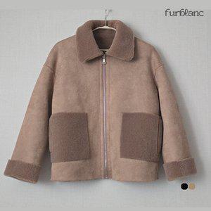양면 리버시블 양모 숏무스탕 카라 자켓 2color_FB3WJK100